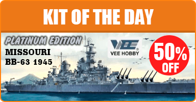 Kit of the Day: VEE HOBBY P57003 1/700 USS Missouri Battleship BB-63 1945 [Platinum Edition]