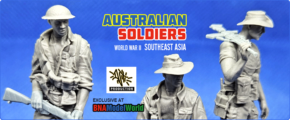 1/35 WWII Australian Soldiers, Southeast Asia