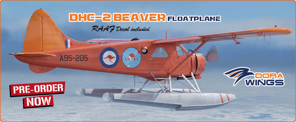 Dora Wings DW48060 1/48 RAAF DHC-2 Beaver Floatplane (Australian decal included)