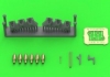 1/48 P-40 E Gunsight, Pitot Tube, Browning .50 Blast Tubes