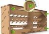 Vertical Paint Rack Organizer - Green Stuff World