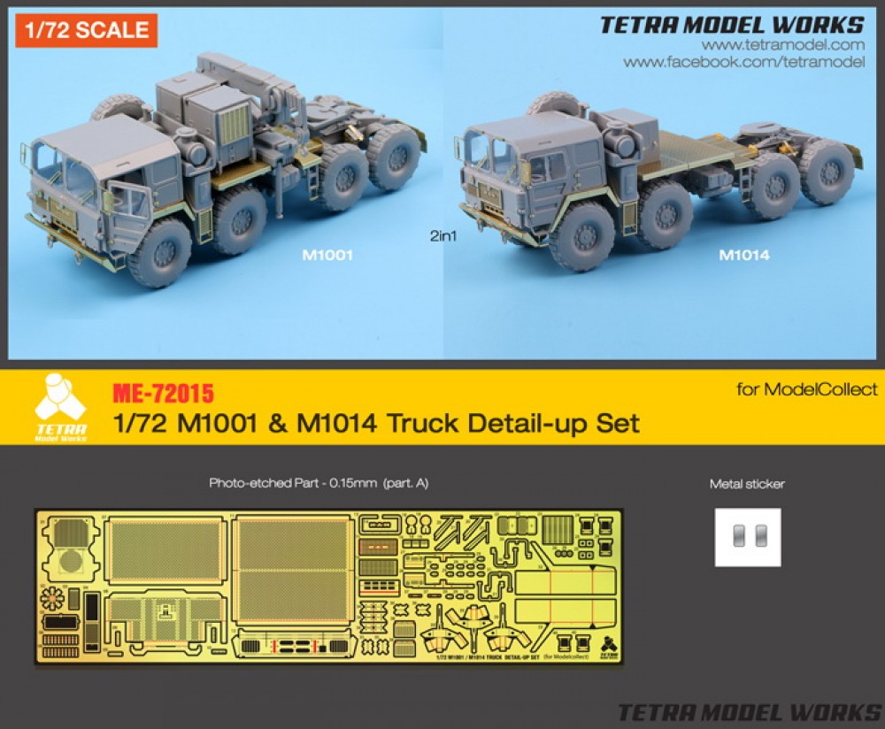 1/72 M1001 & M1014 Truck Detail-up Set for ModelCollect kits