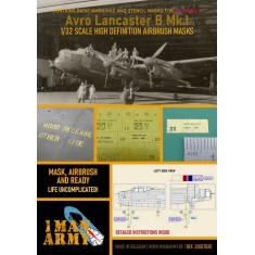 1/32 Avro Lancaster B Mk.I Masking for HK Model
