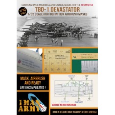 1/32 TBD-1 Devastator Basic and Stencil Masks for Trumpeter kits