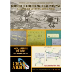 1/32 Gloster Gladiator MKII Airbrush Paint Masking