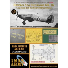 1/32 Hawker Sea Hurricane Mk IIC Basic Markings and Stencil Masks for Revell kits
