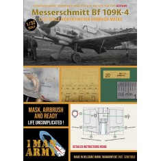 1/32 Messerschmitt Bf 109 K-4 Basic Markings and Stencil Masks for Kotare kits