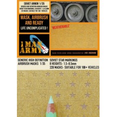 1/35 Soviet Red Stars Masking (8 Heights 1.5mm-8.5mm)