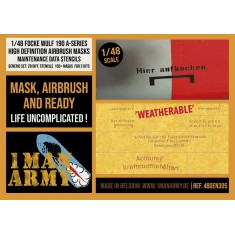 1/48 Focke Wulf 190 A-Series Mask - Data Stencils Generic set