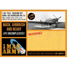 1/48 Hawker 'Sea Hurricane' Mk. IIc Full Maksing set for Arma Hobby kit