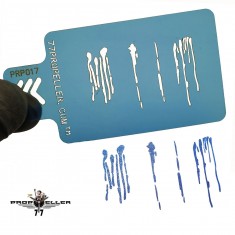 Airbrush Stencil for Fine Details #7 (60mm x 40mm)