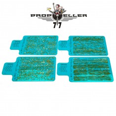 Wood Texture Airbrush Stencil Set #6 (4pcs, 90mm x 60mm)