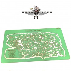 Medium Airbrush Stencil for Stains (135 mm x 80 mm)