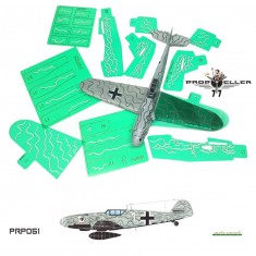 1/48 Bf 109G-6 Wilde Sau Camouflage Stencil - Gerhard Pilz, 1./JG 300 for Eduard Kit