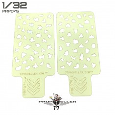 1/32 Italian Aircraft Camouflage Airbrush Template #4 (2pcs)
