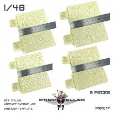 1/48 Italian Aircraft Camouflage Airbrush Template Set (8pcs)