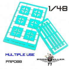 1/48 Luftwaffe Balkenkreuze Late and Wing Walkway Stencil Set