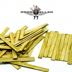 1/48 Wooden Oak Boards (50pcs, each 60mm x 6mm x 0.5mm, Oak wood)