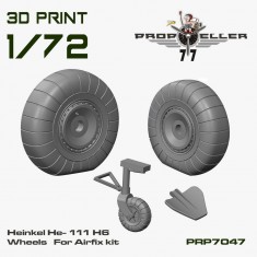 1/72 Heinkel He 111H-6 Wheels for Airfix Kit