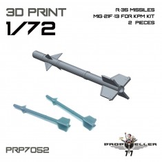 1/72 MiG-21F-13 R-3S Missiles (2pcs) for KPM Kit