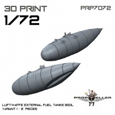 1/72 Luftwaffe 300L External Fuel Tanks Variant 1 (2pcs)