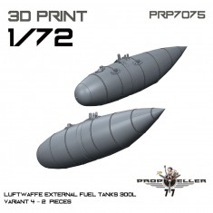 1/72 Luftwaffe 300L External Fuel Tanks Variant 4 (2pcs)