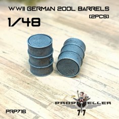 1/48 WWII German 200L Fuel Drums (2pcs)