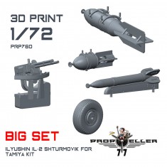 1/72 IL-2M Shturmovik Big Detail Set for Tamiya 60781 Kit