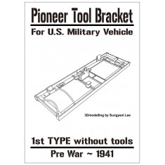 1/35 US Pionner Tool Bracket 1st type without tool, Pre War - 1942