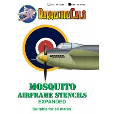 1/48 de Havilland Mosquito Airframe Stencils - Expanded