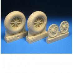 1/24 Grumman F6F Hellcat Diamond Tread Wheels for Airfix kits