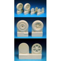 1/32 P-47C/D Thunderbolt Block Tread Main Wheels for Hasegawa/Trumpeter/Revell kits