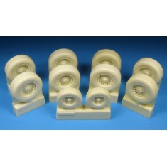 1/48 B-1B Lancer Main Wheels (8pcs) and Nose Wheels (2pcs) Set for Revell kit