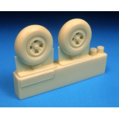 1/48 Supermarine Spitfire VIII/IX/XVI 4 Slot Mainwheels for Eduard kits