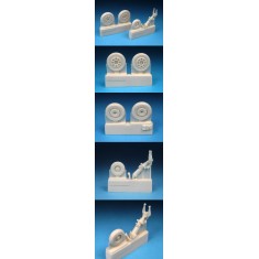 1/72 BAC/EE Lightning F.2A / F.6 Landing Gear Upgrade set for Airfix kit