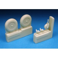 1/72 Boulton-Paul Defiant Main Wheels (2 Wheels) & Tail Wheel for Airfix/Pavla kit