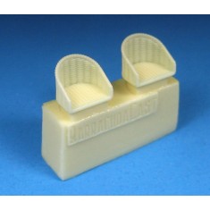 1/72 WWI British Wicker Seats Set without Seat Belts (2 Seats)