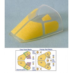 1/72 UASF Rockwell B-1B Lancer Canopy Masks for Monogram kits