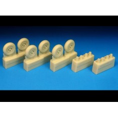 1/72 Spitfire Four Slot Main Wheels (3 pack)