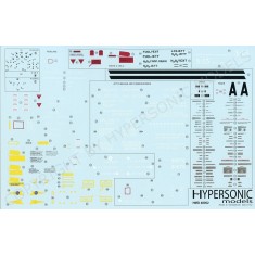 1/48 North American X-15 Stencil and Noseart Decals