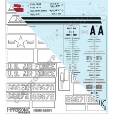 1/48 North American X-15 Markings Decals & Masks Set