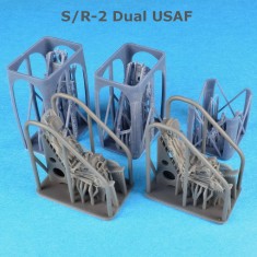 1/48 F-104 Starfighter Lockheed S/R-2 Upgraded C-2 Ejection Seats (USAF) for Kinetic Kit