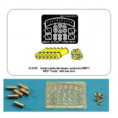 1/35 Soviet Smoke Discharges System for BMP-1 902V Tucha with Rack