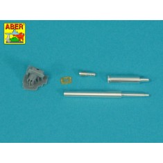 1/35 90mm M-36 Tank Barrel T-Shaped Muzzle Brake w/Mantlet Cover for M47/M48A1 Patton