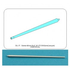 1/72 German 88mm KwK 43 L/71 E-50 Barrel (One Part) for Trumpeter kits