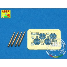 Barrels for 1/48 German Oerlikon 20mm Aircraft Machine Gun MG FF w/Sights (4pcs)