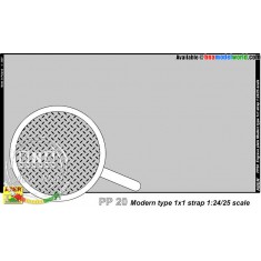 Engrave Plates (140mm x 77mm) - Modern Type 1x1 Strips, for 1/24 &1/25 scale