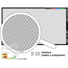 Net with Interlaced Mesh 1.7mm x 2.4mm (Dimensions: 75mm x 42mm)