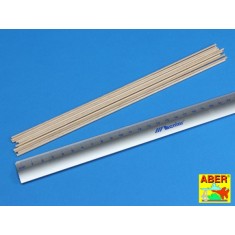 Wood Round Rods (10pcs, Diameter: 2mm, Length: 250mm)