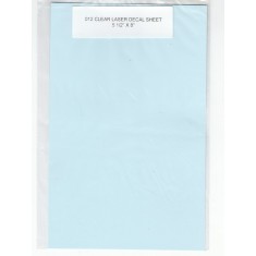 CF-0 Clear Laser Decal Film 5" x 8"